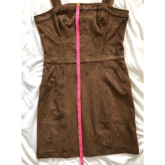 Abercrombie & Fitch | Faux Suede Pinafore Mini Dress Womens XS Fall Preppy - Picture 10 of 10